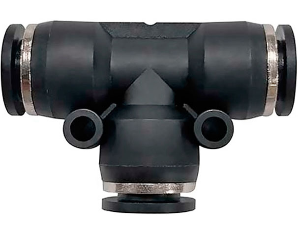 Соединение цанговое Т-образное для полиуретановых и других шлангов INTERTOOL