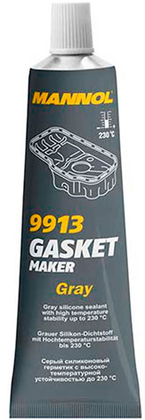 Герметик силиконовый серый (-40°C до +230°C) 85г 9913 MANNOL