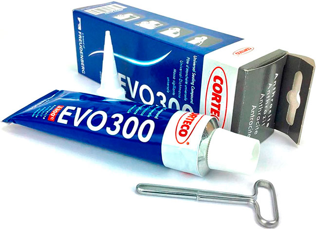 Герметик силиконовый термостойкий EVO300 серый (-70...+300 °C) CORTECO