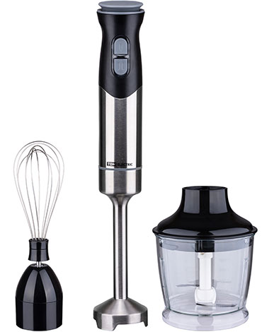 Блендер погружной Микс 3, 700 Вт, нерж. сталь, 2 скор., венчик, чаша-измельчитель, TDM