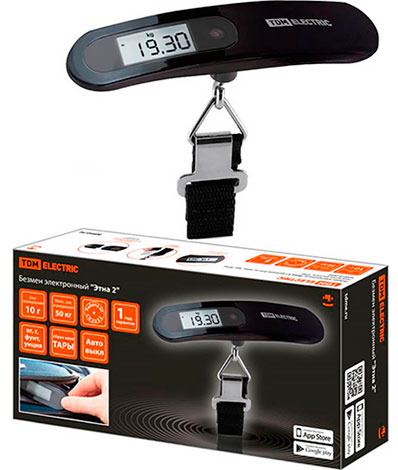 Безмен электронный Этна 2, деление 0.01 кг, макс. вес 50 кг, подсветка дисплея TDM