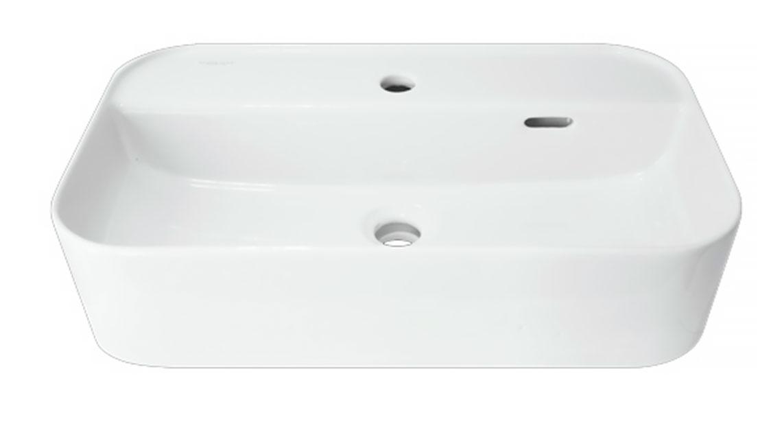 Умывальник накладной INFINITY Shelf белый 600 × 360 × 140 мм SANITA LUXE