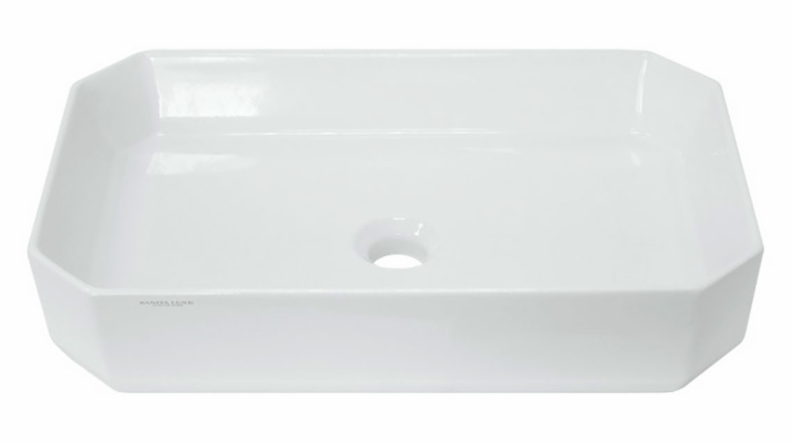 Умывальник накладной LINE белый 556 × 354 × 115 мм SANITA LUXE