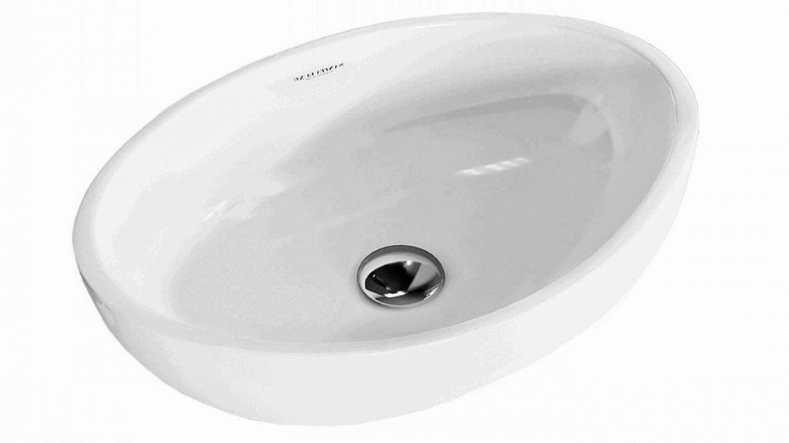 Умывальник накладной RINGO Cut белый 540x345x147 мм SANITA LUXE