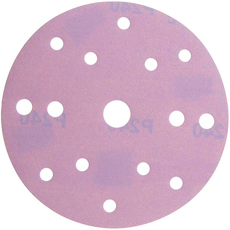 Круг абразивный Ceramic Velcro Ø150, 15 отверстий, Smirdex