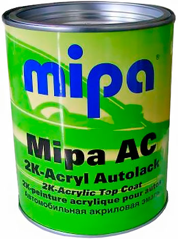 Автоэмаль акриловая Mipa RAL 9005 (черный мат) 1 л