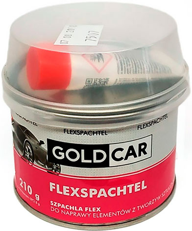 Шпатлевка полиэфирная с пластификатором FlEX для пластика GOLDCAR