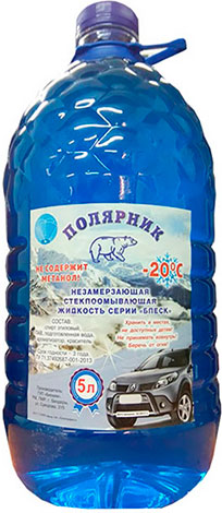 Жидкость незамерзающая Полярник для бачка омывателя (-20°C) 5л