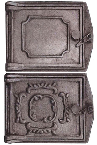 Дверка печная большая без отражателя 280*220 мм чугун