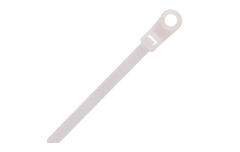 Хомут  с монтажным отверстием нейлоновый 4.8 × 300 мм (белый) ( упак. 100 шт. ) 105407