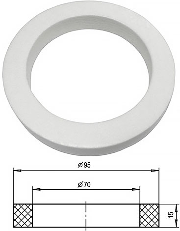 Прокладка вырубная из пеносэвилена для унитазов пр-ва CERSANIT