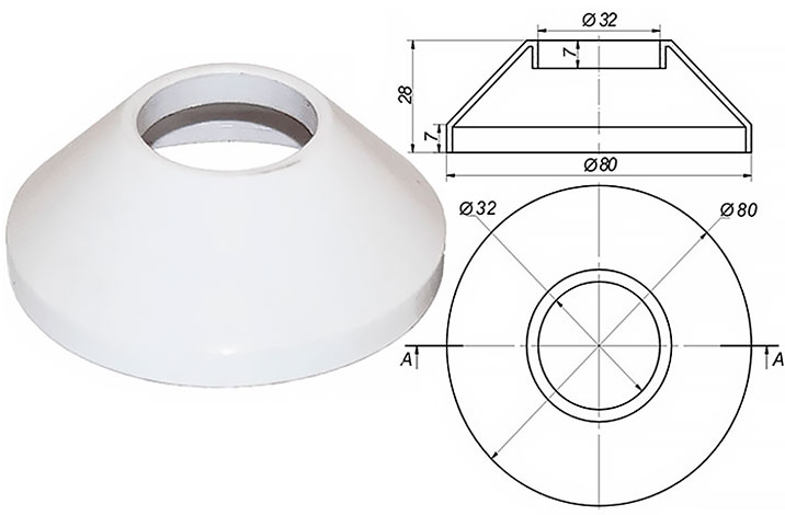 Отражатель Ø-32 мм Орио