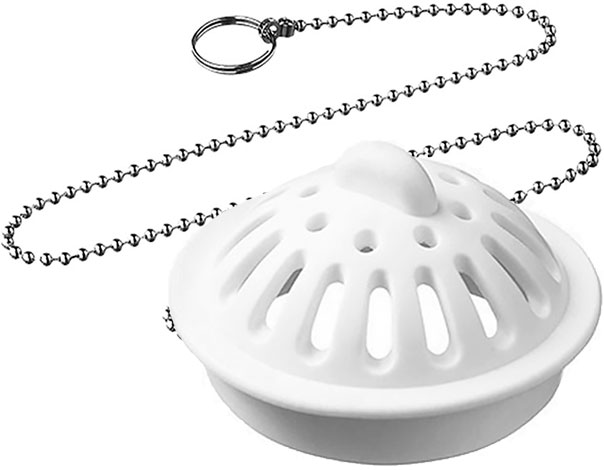 Ситечко - пробка для ванн и моек диаметром 45 мм с латунной цепочкой 50 см Орио