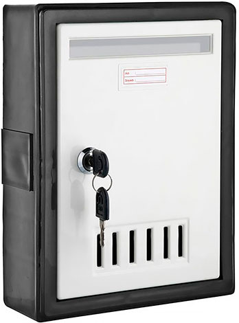 Ящик почтовый пластиковый с замком SGS332