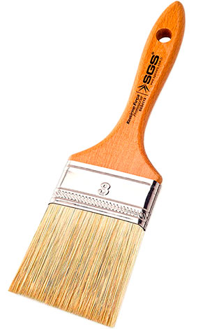 Кисть флейцевая с деревянной ручкой 100 × 10.5 × 50 мм SGS4114 SGS