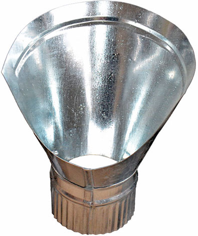 Воронка торцевая оцинкованная Ø 100 мм