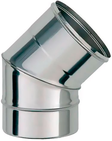 Колено оцинкованное 45°