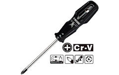 Отвертка крестовая черная PH2 SGS