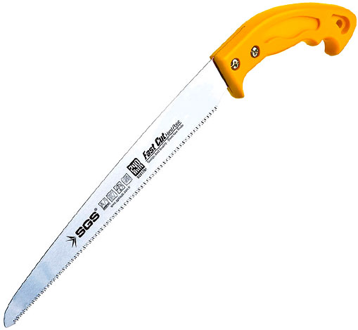Ножовка садовая прямая средний зуб 240 мм SGS