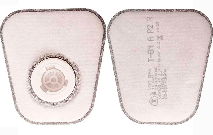 Фильтры сменные TBMP2R-102 FFP-2 для полумасок OXY OXYLINE