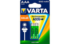 Аккумулятор  ACCU/NI-MH VARTA Solar AAA 550mAh (блистер 2 шт)