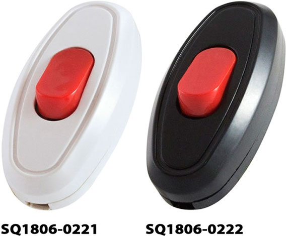Выключатель для бра с красной кнопкой, 6A, TDM