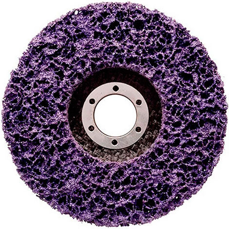 Диск шлифовальный из нетканого материала (фиолетовый грубый) 125 х 22,23 мм HARD NovoAbrasive