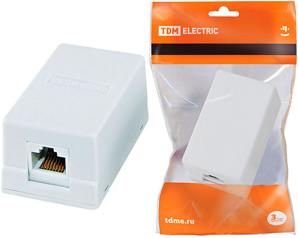 Компьютерная розетка 1xRJ-45 TDM