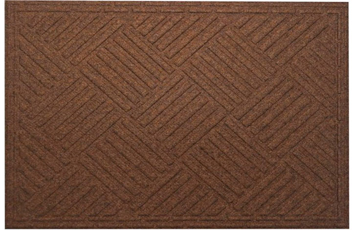 Коврик текстильный 45 х 75 см К-502-1 коричневый