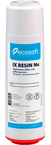 Картридж для умягчения воды (ионообменная смола) IX RESIN NA+ 2.5 х 10 Ecosoft