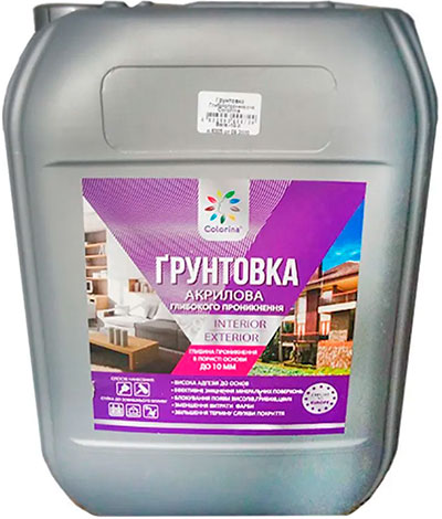 Грунт акриловый глубокопроникающий Colorina