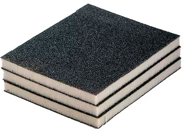 Губка шлифовальная двухсторонняя Р150 123*98*10 мм 316085 Lider