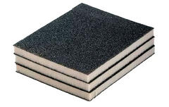 Губка  шлифовальная двухсторонняя Р150 123*98*10 мм 316085 Lider