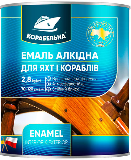 Эмаль алкидная ПФ-115 глянцевая ярко-голубая 2,8 Корабельная