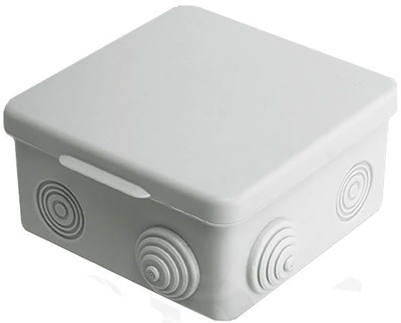 Коробка распределительная наружного монтажа 100 × 100 × 55 мм TDM