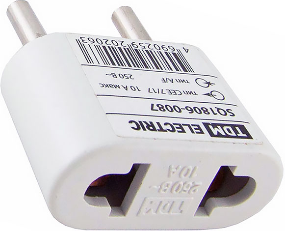 Переходник евро плоский 10 А 250 В TDM