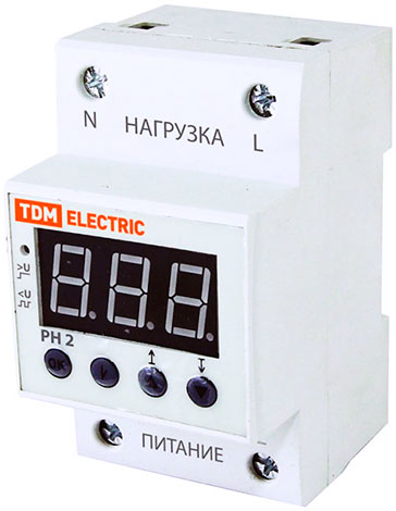 Реле контроля напряжение РН 2 40А-220В (LED-дисплей)