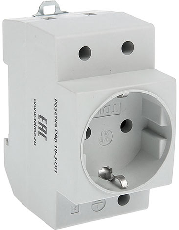 Розетка на DIN-рейку e.socket.pro.din.tms 230B TDM