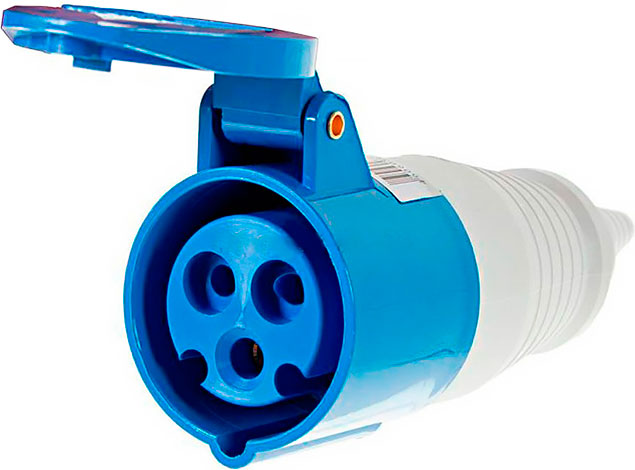 Розетка силовая переносная e.socket.pro.3.16, 3 п,. 220В, 16А (213) TDM