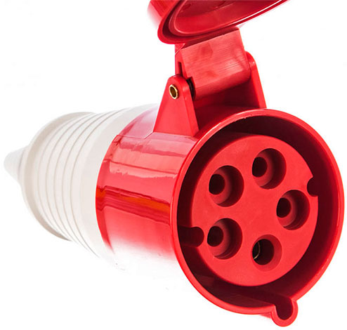 Розетка силовая переносная e.socket.pro.5.32.5 п.,380В,32А (225) TDM