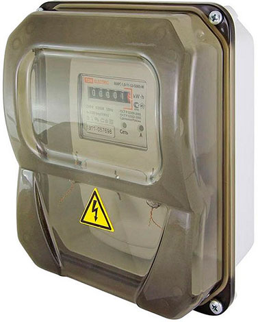 Шкаф под счетчик 1 фазный прозрачный TDM