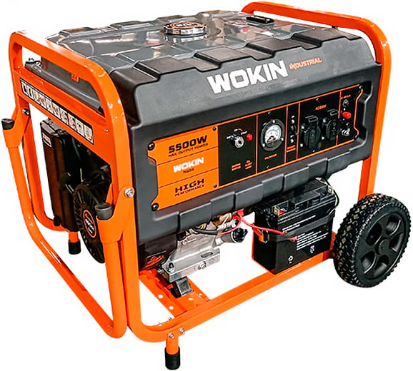 Генератор бензиновый 420 см³ 5.5 кВт 220 В 791255 WOKIN