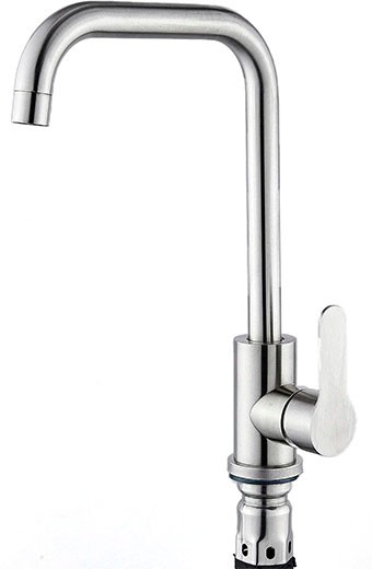 Смеситель для кухни крепление гайка нержавеющая сталь (k35) V303-402S Valvetti
