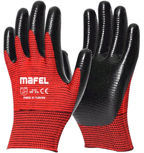 Перчатки полиэстеровые с нитриловым покрытием ZEBRA MF Ipsan