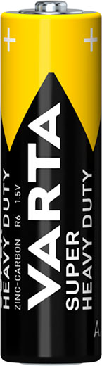Элемент питания ZINC-CARBON SUPER HEAVY DUTY AA (поштучно) VARTA