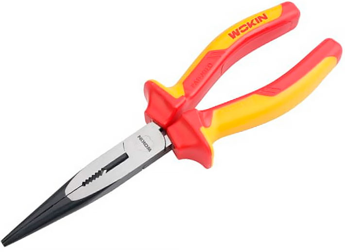 Щипцы удлиненные диэлектрические прямые 160 мм CrV 560526 WOKIN
