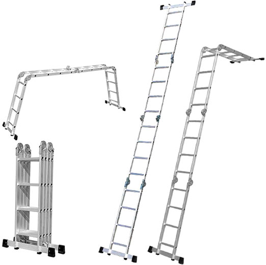Лестница многофункциональная 4-х секционная WOKIN