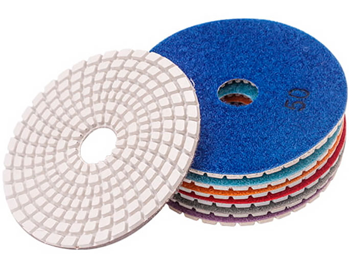 Круг алмазный гибкий шлифовальный cектор Ромб 100 мм WOKIN
