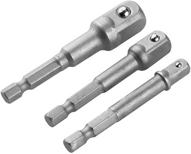 Набор адаптеров с шестигранной головкой 1/4″, 3/8″, 1/2″ WOKIN