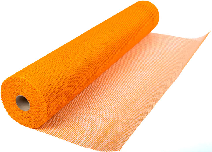 Сетка стекловолоконная под шпатлевку FIBERGLASS 5 х 5 мм 145 г/м² (оранжевая)